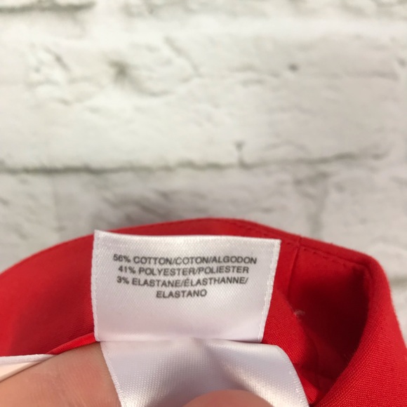 AnneKlein Orange Straight Leg Ankle Career Pants 8 - Picture 7 of 7